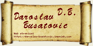 Daroslav Bušatović vizit kartica